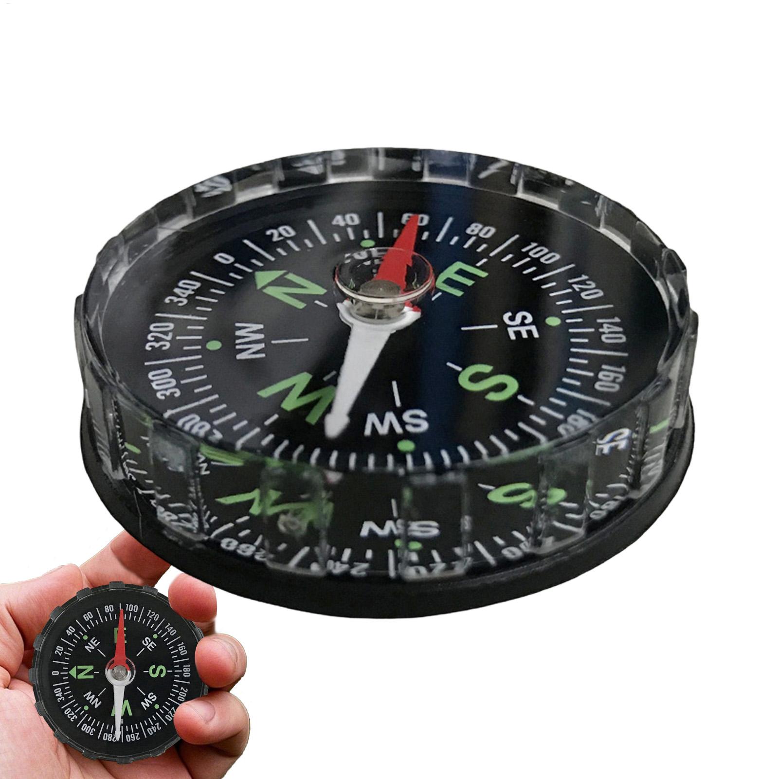 Compass Keychain Mini - New Waterproof Hiking Compass, Multifunctional Sighting