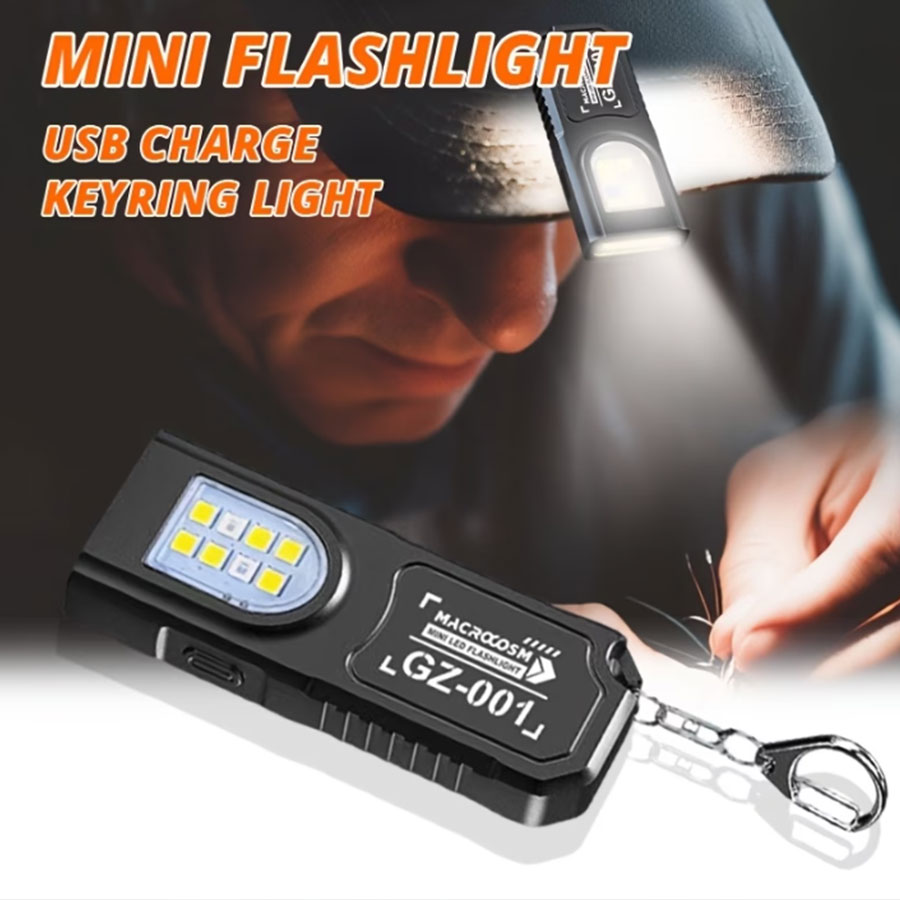 Keychain Flashlight - Portable Powerful Mini COB LED Keychain