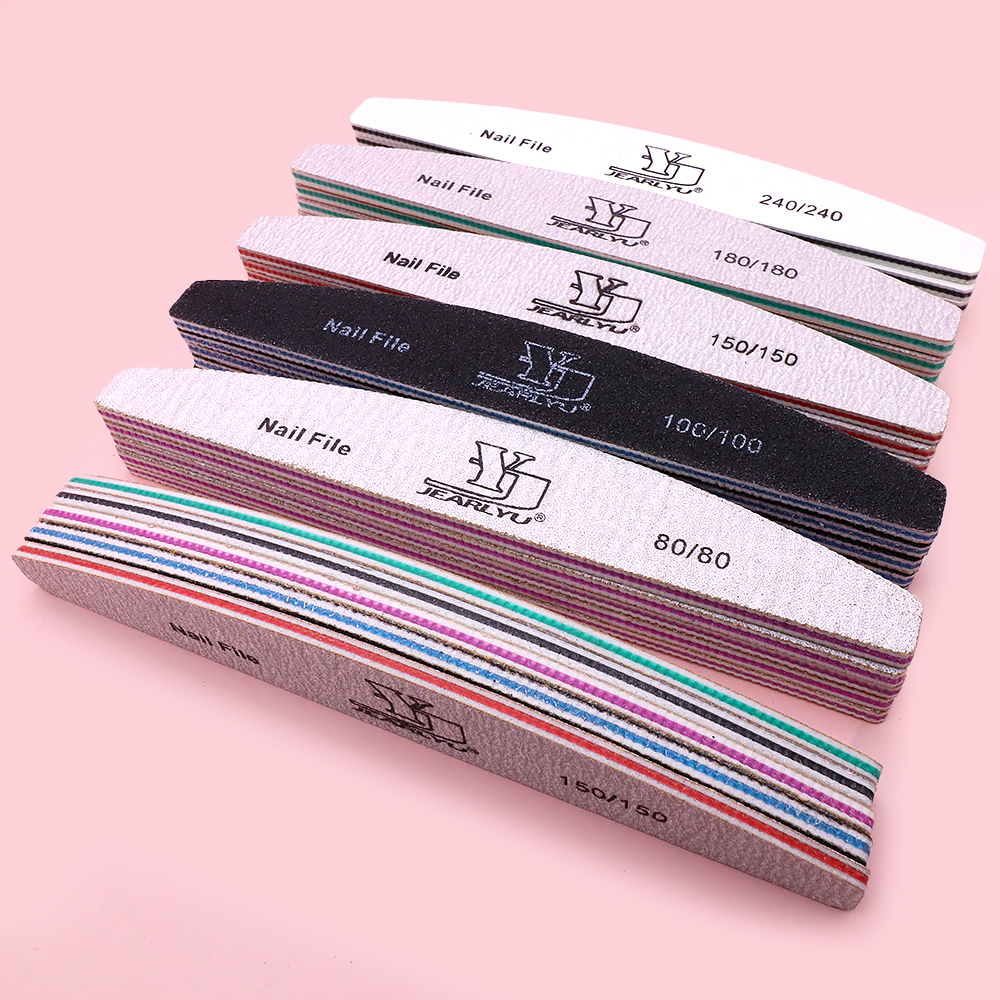 Nail File Titanium - 5Pcs Nail File Set Mix Color
