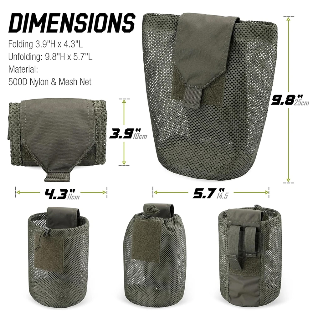 Foldable Molle Dump Drop Pouch – Edc Carry Box Bewertung und Preis