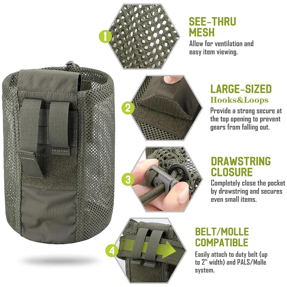 Foldable Molle Dump Drop Pouch – Edc Carry Box Bewertung und Preis