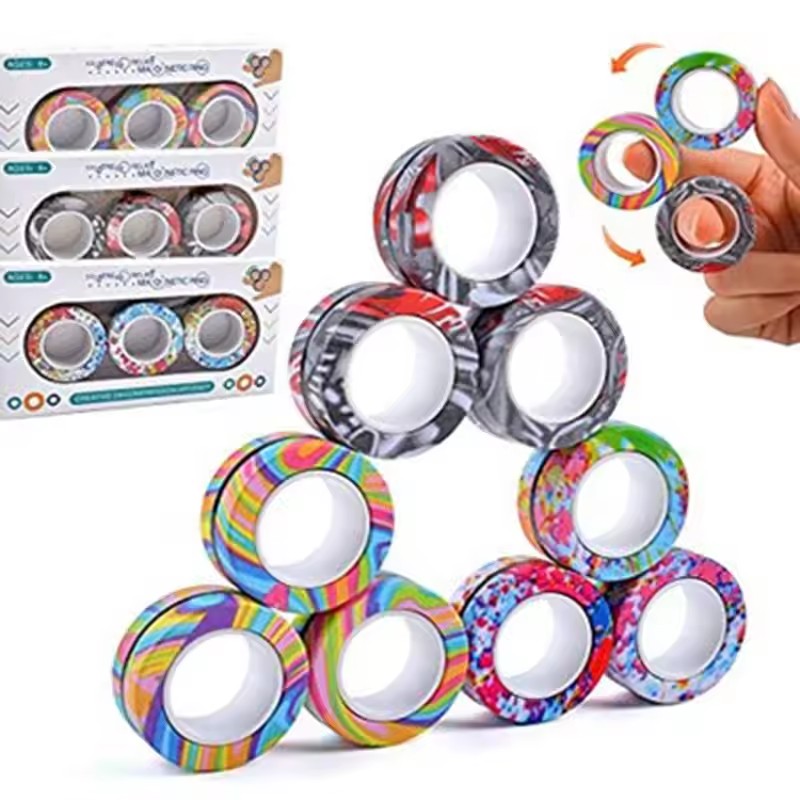 3PCS Fingertip Magnetic Rings  – Fidget Spinner Bearing Bewertung und Preis