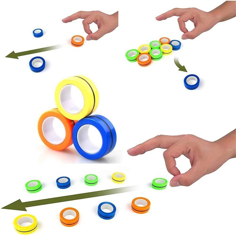 3PCS Fingertip Magnetic Rings  – Fidget Spinner Bearing Bewertung und Preis