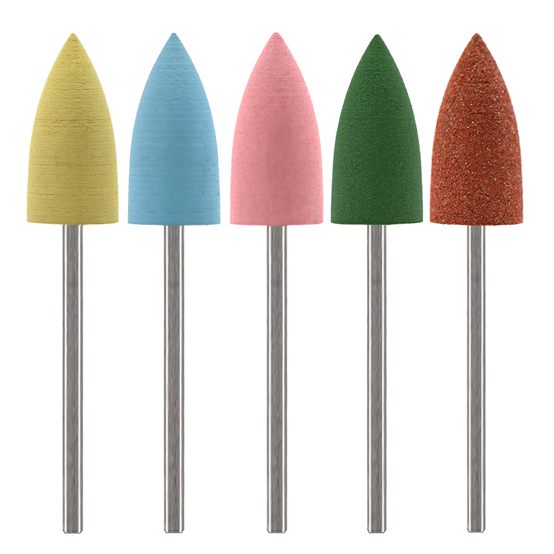 5Pcs/Set Silicone Nail Drill B – Nail File Titanium Bewertung und Preis