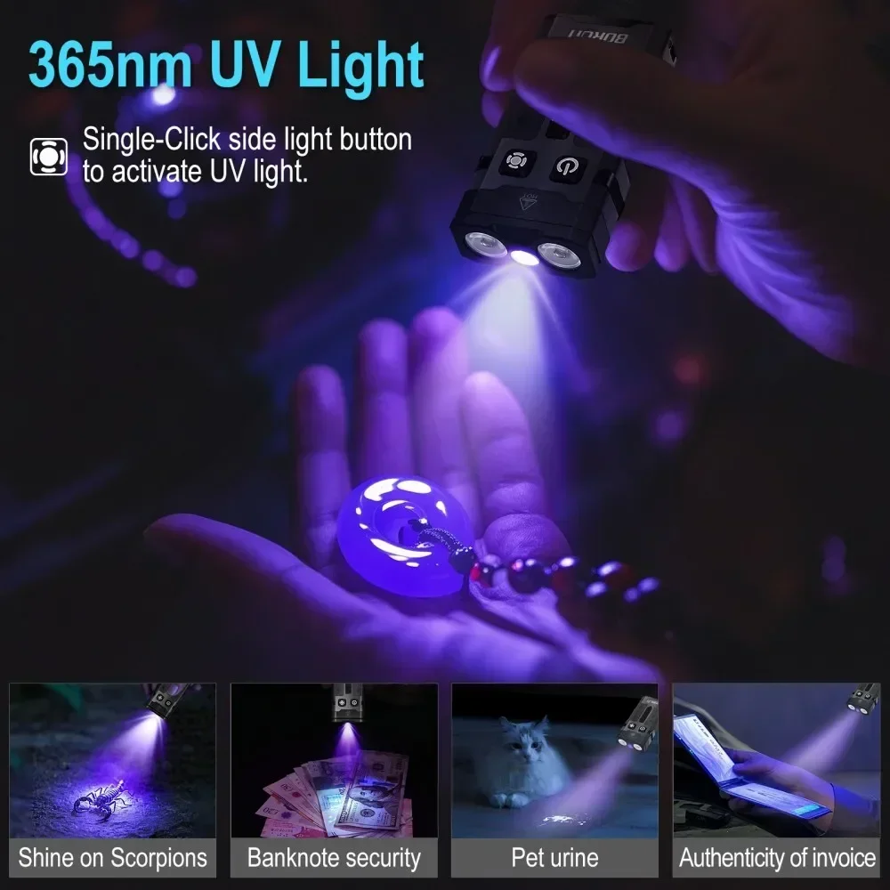 BORUiT EV20 1100LM EDC UV Keyc – Keychain Flashlight Bewertung und Preis