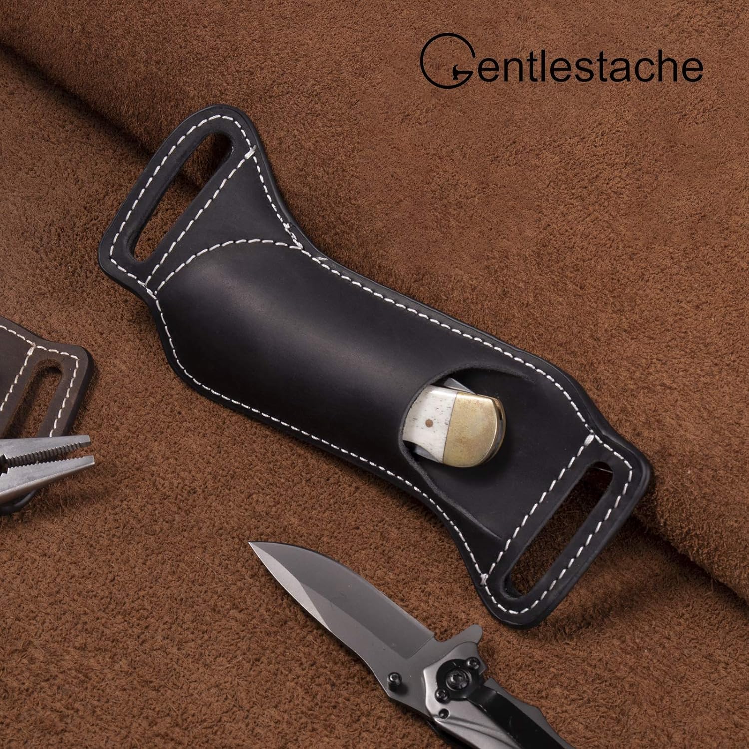 5 Inch Folding Knife Holster E – Edc Carry Belt Leather Bewertung und Preis