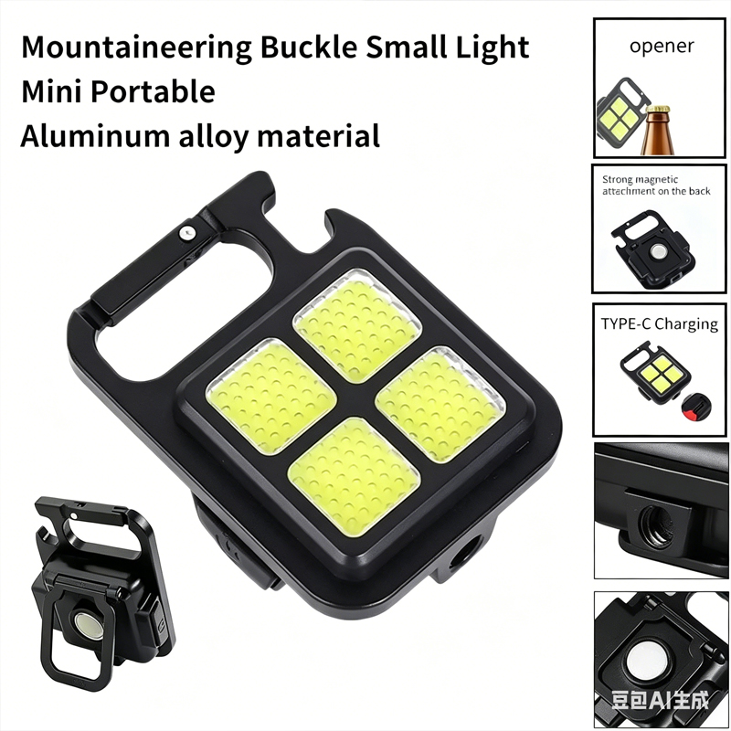4 Lamp Beads Outdoor Strong Li – Keychain Flashlight Bewertung und Preis