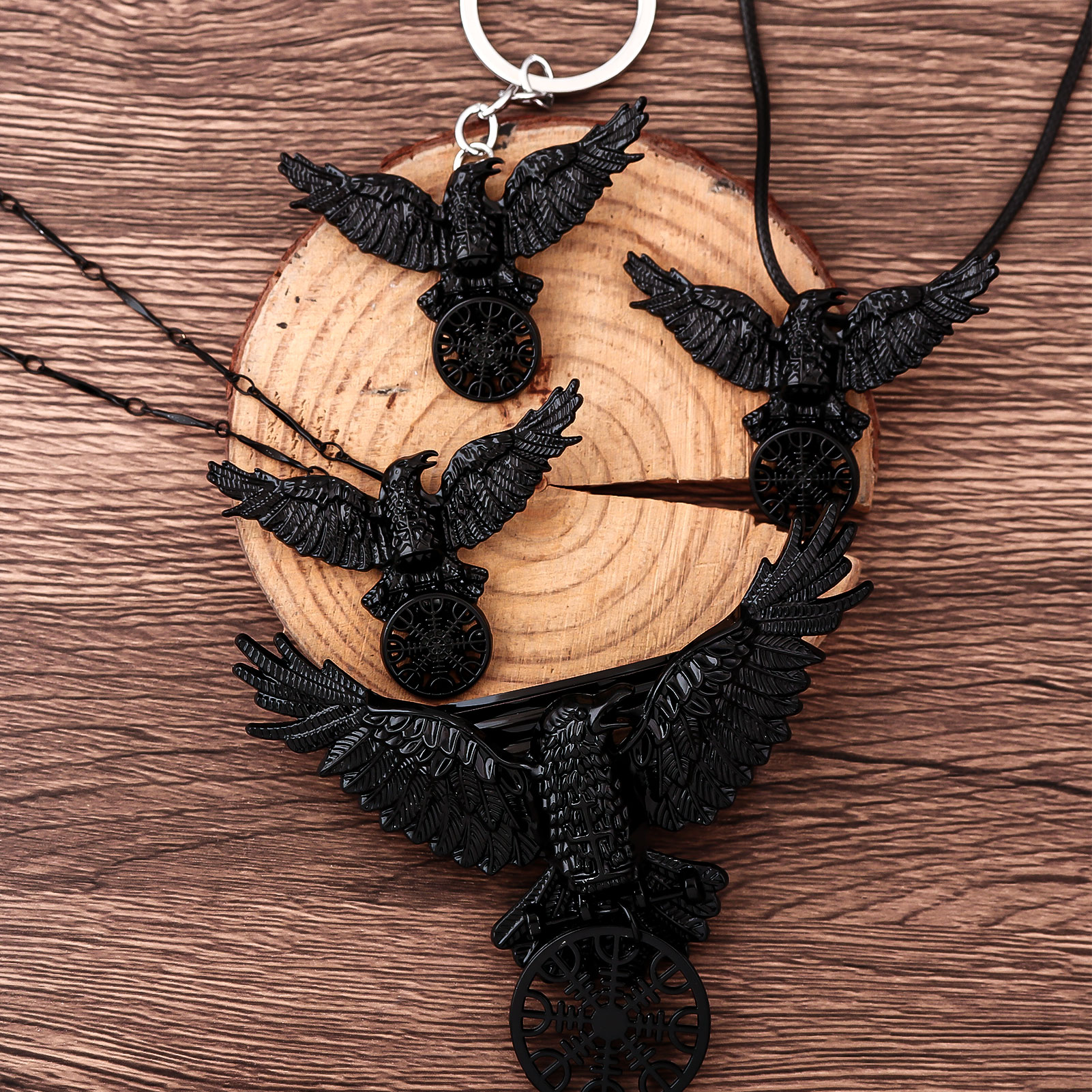 Vintage Viking Black Crow Neck – Compass Keychain Mini Bewertung und Preis