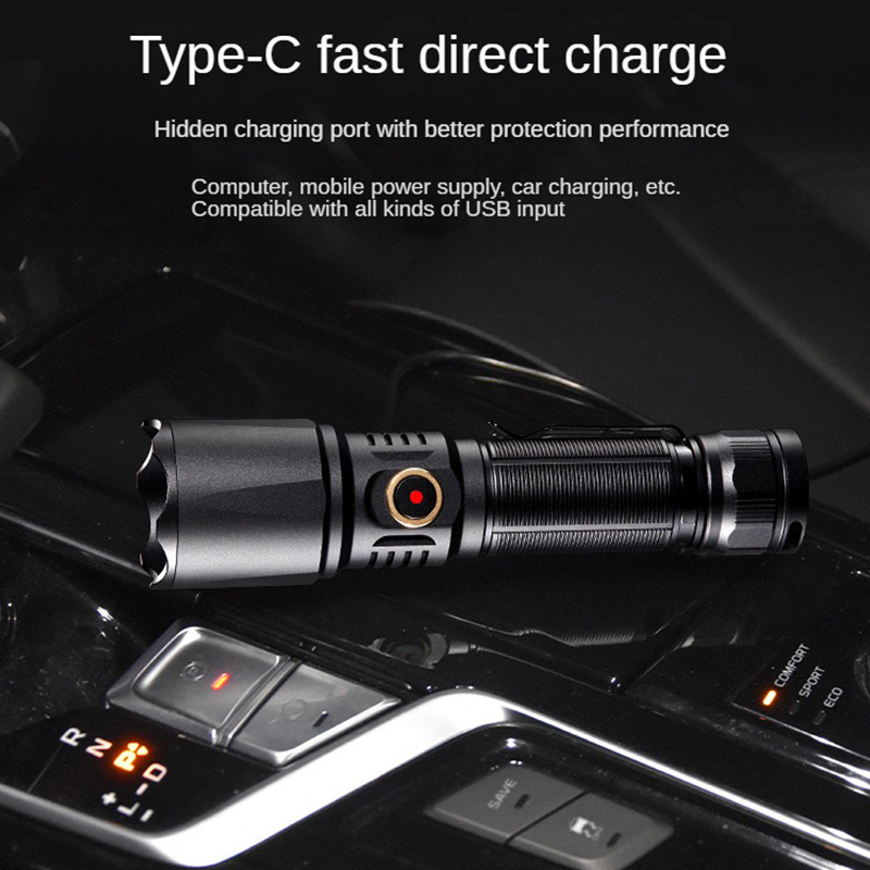 Type-C USB Rechargeable 21700  – Edc Carry Flashlight Bewertung und Preis
