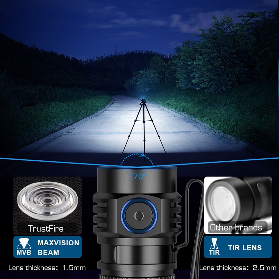 Trustfire MC1 Usb Rechargeable – Edc Carry Flashlight Bewertung und Preis