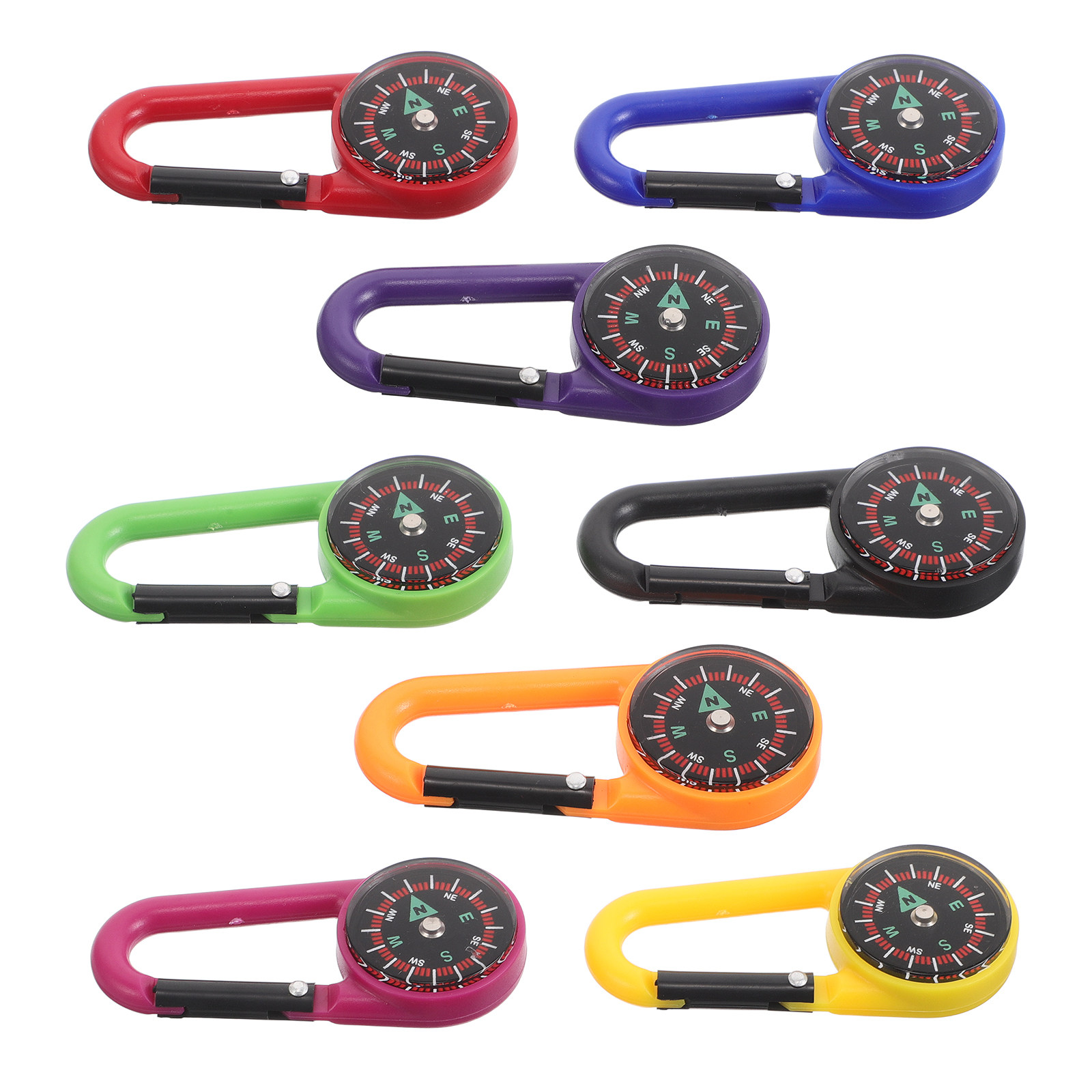 8Pcs Mini Compass Carabiner Ho – Compass Keychain Mini Bewertung und Preis