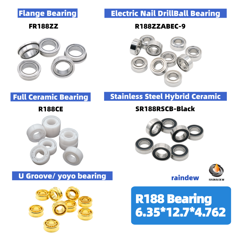 2/10Pcs R188 6.35x12.7x4.762mm – Fidget Spinner Bearing Bewertung und Preis
