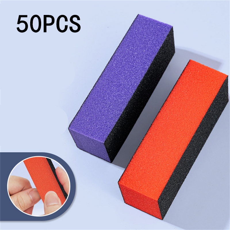 10/20/50pcs 3 Side Sponge Nail – Nail File Titanium Bewertung und Preis